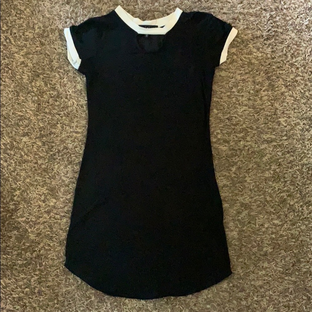 Black mini dress